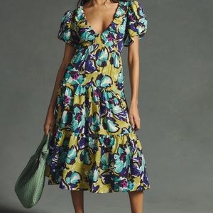 Anthropologie Puff Sleeve Dress